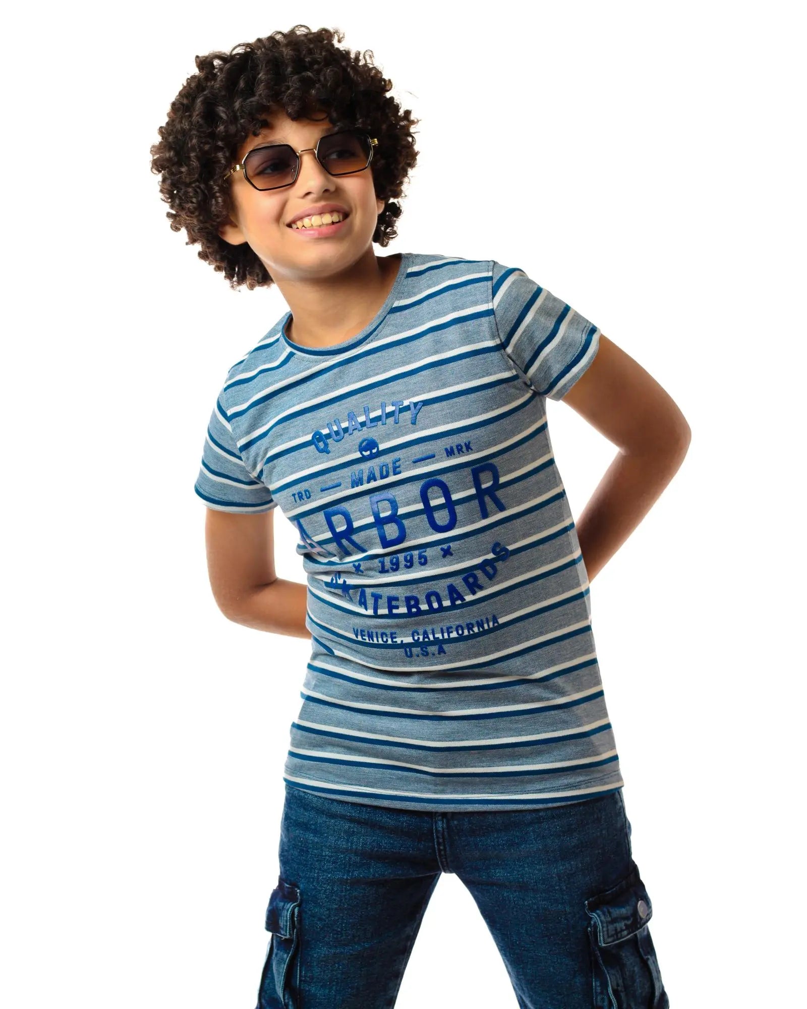 تي شيرت انديجو صيفي من قطن لطفلك